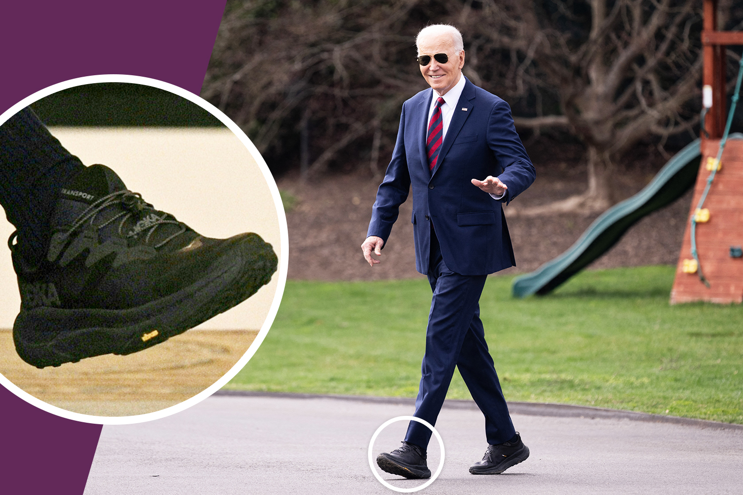 Las zapatillas Hoka de Joe Biden