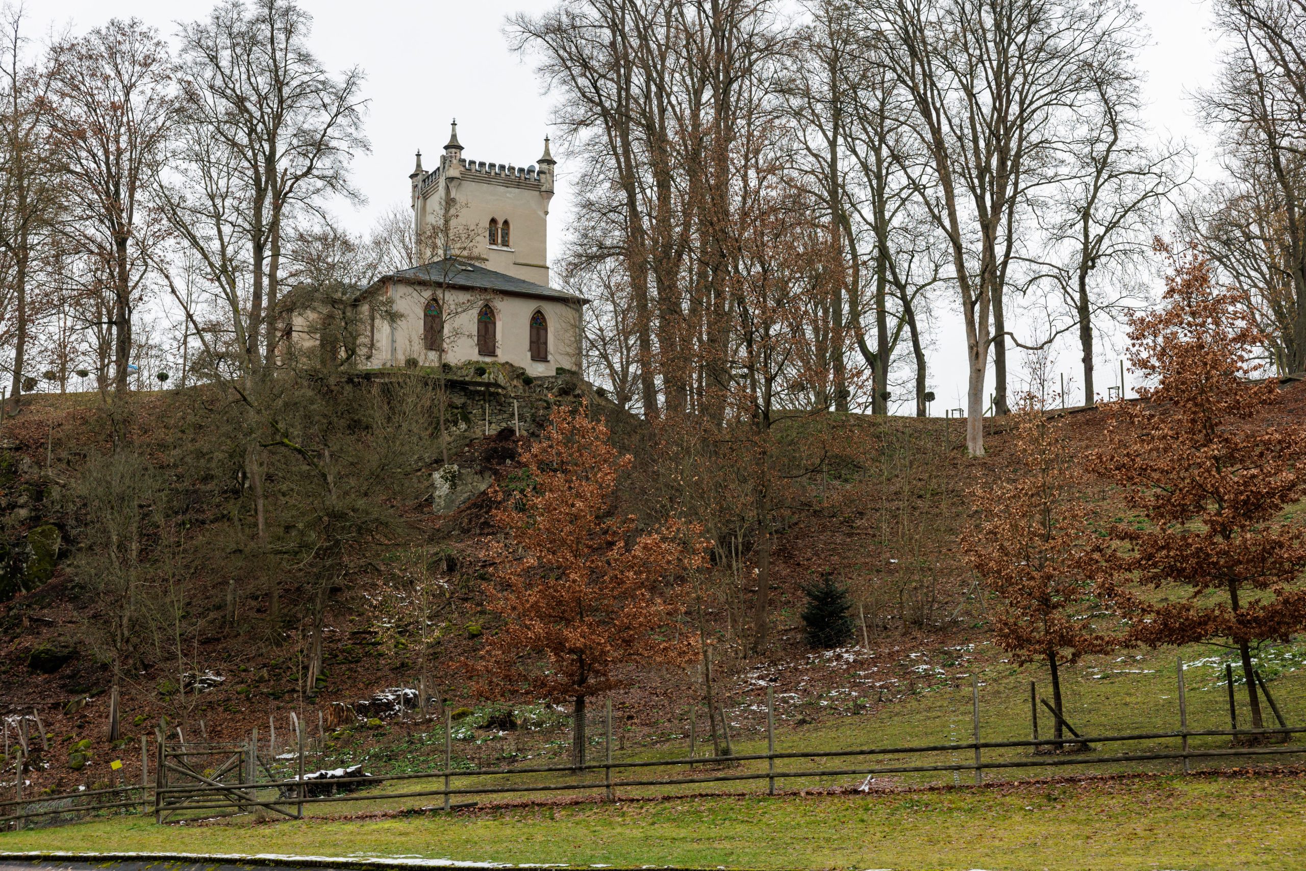 Se cree que el Príncipe Reuss se reunió con otros miembros del grupo insurreccionista en su coto de caza Jagdschloss Waidmannsheil cerca de Bad Lobenstein, una ciudad en Turingia cerca de la frontera checa